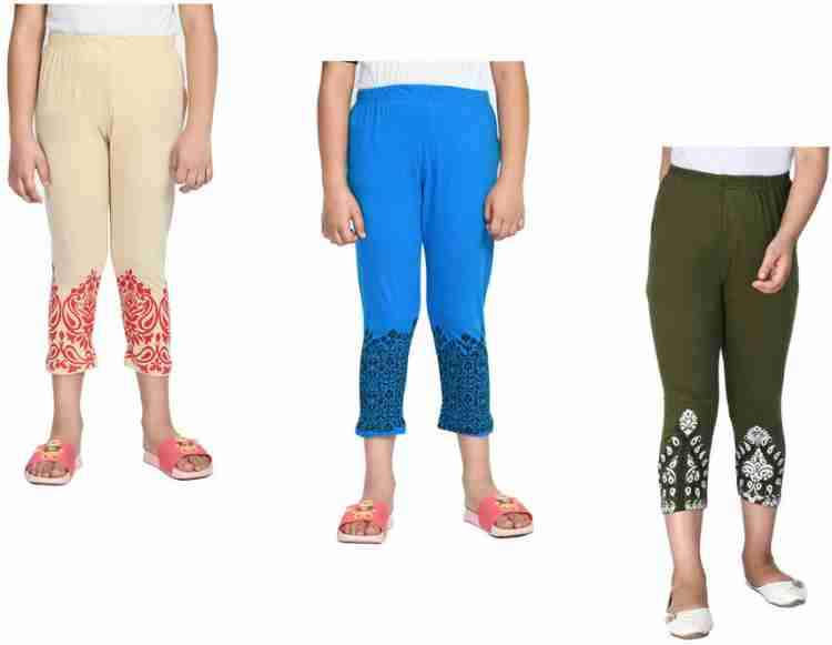 IndiWeaves Capri For Girls Casual Embroidered Pure Cotton Price in India -  Buy IndiWeaves Capri For Girls Casual Embroidered Pure Cotton online at