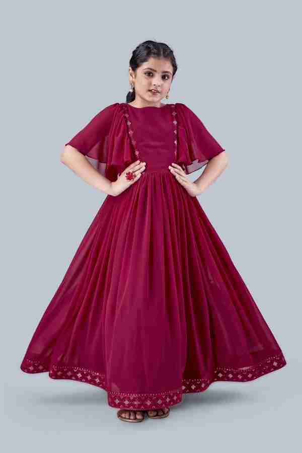 Fashion Dream Girls Maxi Full Length Festive Wedding Dress Price in India Buy Fashion Dream Girls Maxi Full Length Festive Wedding Dress online at Flipkart