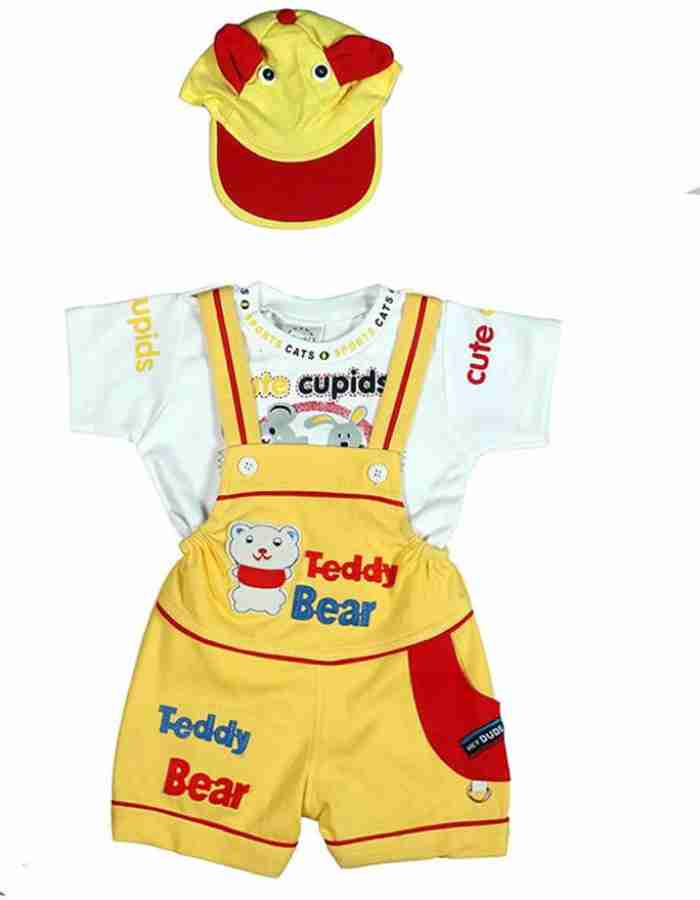 Trendy Dukaan Dungaree For Baby Boys & Baby Girls Casual Graphic