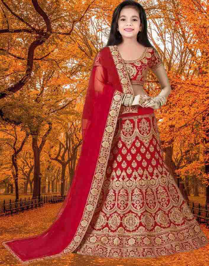 SHRESVA Girls Lehenga Choli Ethnic Wear Embroidered Lehenga Choli and Dupatta Set Price in India Buy SHRESVA Girls Lehenga Choli Ethnic Wear Embroidered Lehenga Choli and Dupatta Set online at Flipkar...