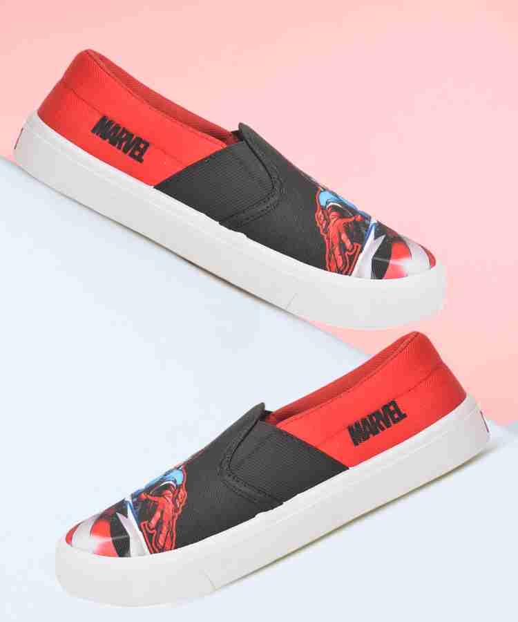 Marvel slip on sneakers top