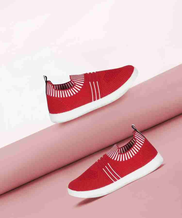 Boys red hot sale slip on shoes