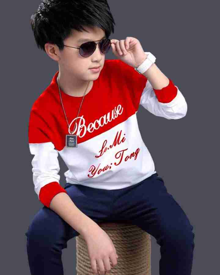 Flipkart YY CLOTHING Boys Printed Pure Cotton Regular T Shirt Round Neck