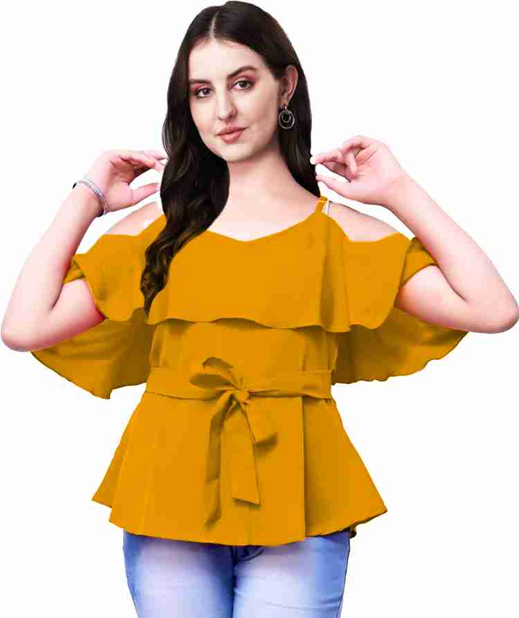 Skyfly Girls Casual Polycotton Peplum Top