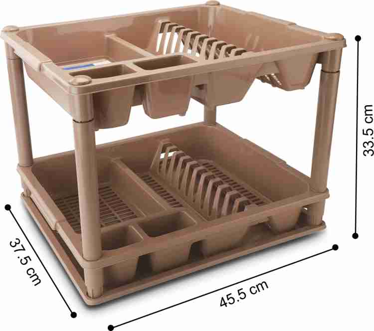 Buy Nayasa Fancy Double Decker Kitchen Tray, Utensils Drying Rack