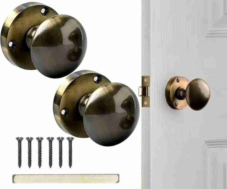 Round door handles with locks sale