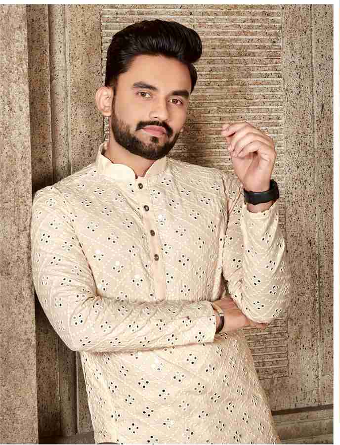 Embroidered straight kurta clearance