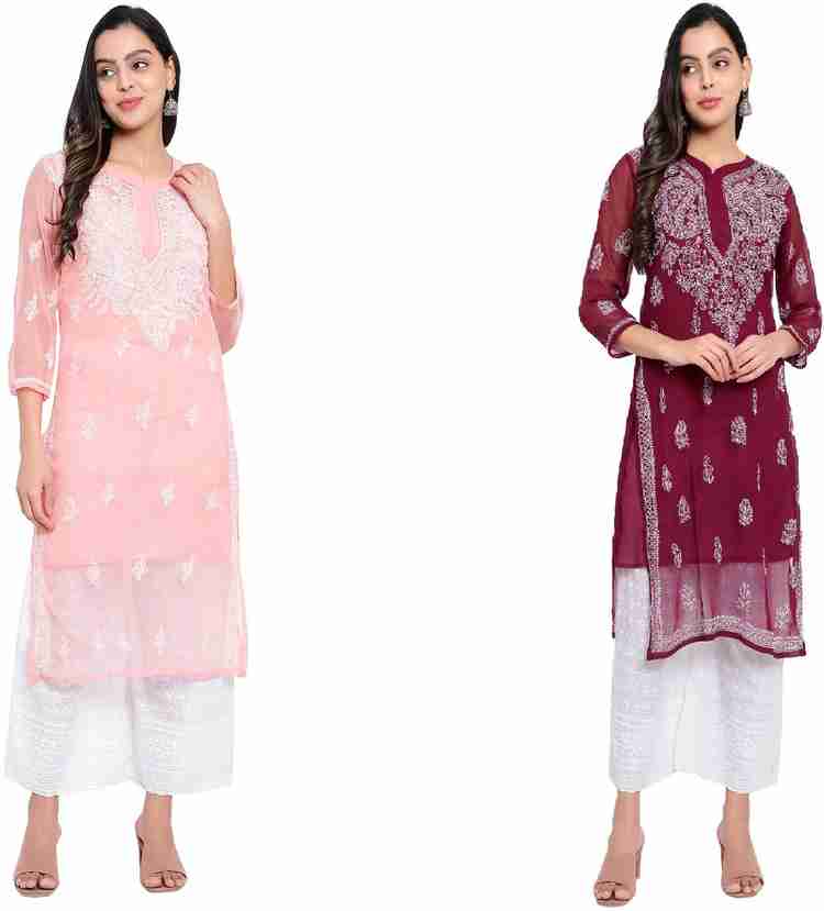 Flipkart chikankari outlet kurti