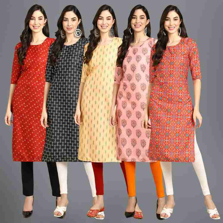 1 Stop Fashion Women Printed Straight Kurta - Buy 1 Stop Fashion Women  Printed Straight Kurta Online at Best Prices in India