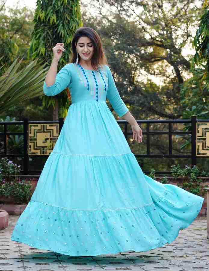 Long gown 2025 kurti flipkart