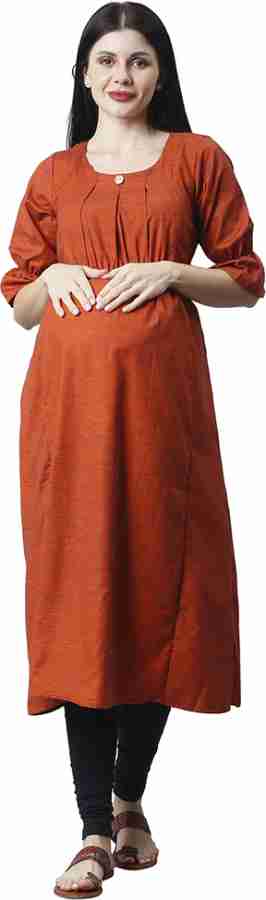 CEE 18 Women Solid A-line Kurta - Buy CEE 18 Women Solid A-line