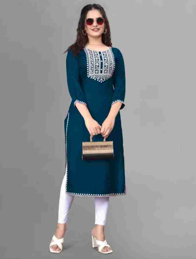 ShopFusion Women Embroidered A line Kurta Buy ShopFusion Women Embroidered A line Kurta Online at Best Prices in India Flipkart