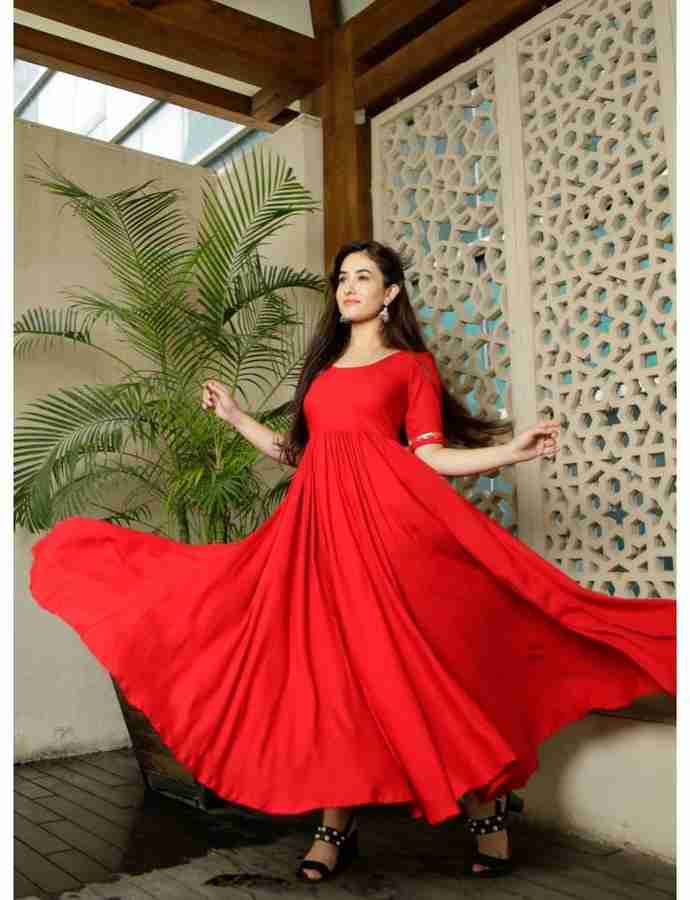 Flipkart shopping sales long frocks