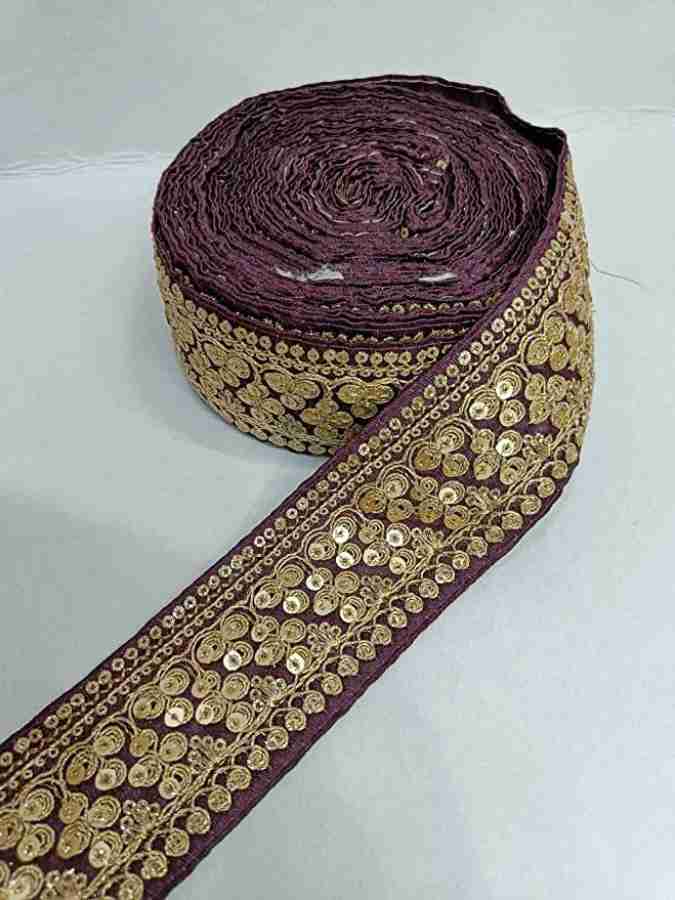 DEEP'S CREATION Sequin Work Lace Reel ( 9M X2 Inch) (Purple) Lace Reel  Price in India - Buy DEEP'S CREATION Sequin Work Lace Reel ( 9M X2 Inch) ( Purple) Lace Reel online