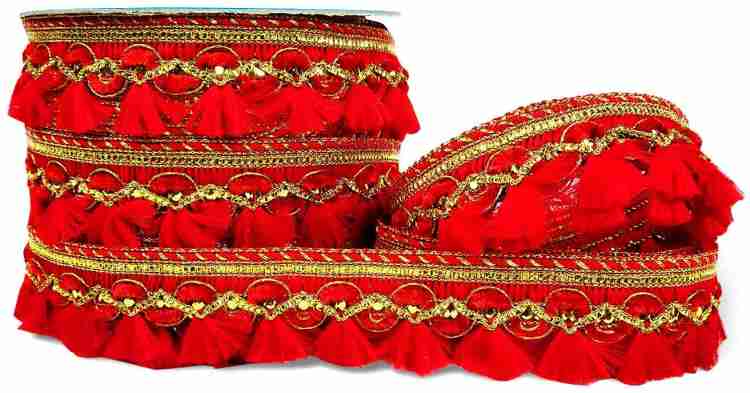 Richa Thread Scallop Lace Border-Red Lace Reel Price in India - Buy Richa  Thread Scallop Lace Border-Red Lace Reel online at