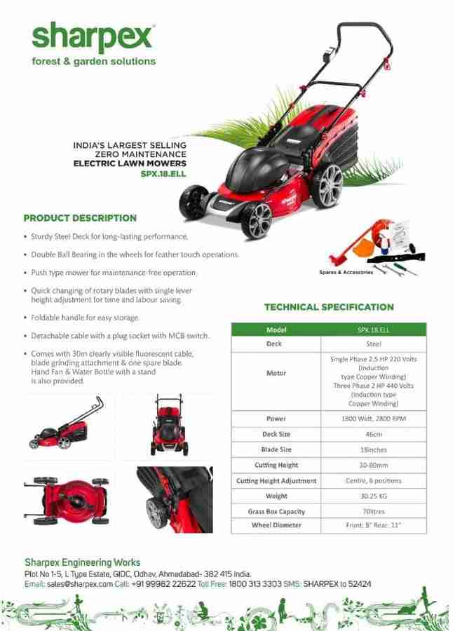 Lawn mower store with grass box