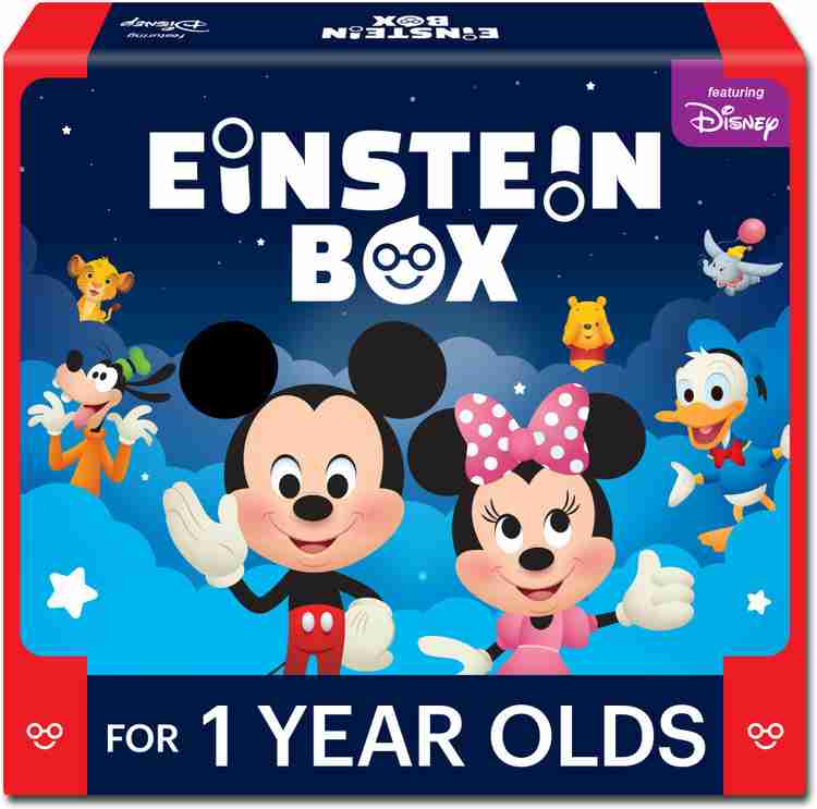 Einstein Box for Kids 1 Year Old Baby Toddler Boys Girls Toys for 1 Year Old Pretend Play Gift Pack of Learning and Educational Toys Books Games 1 Box Set