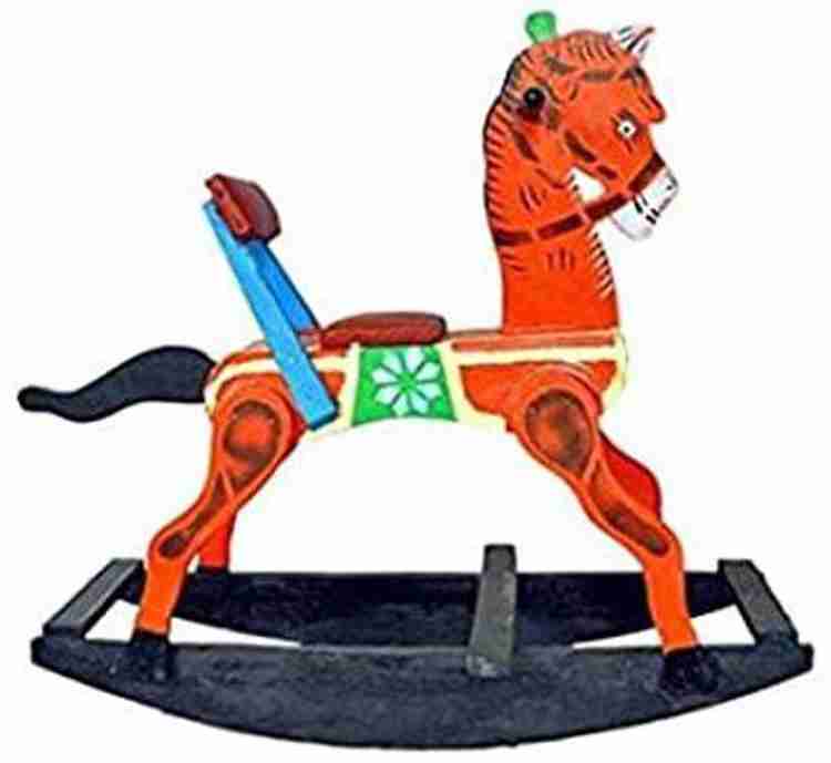 Wooden rocking horse for baby outlet online india