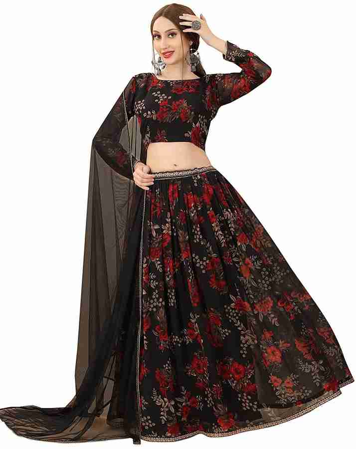 Flipkart red lehenga online