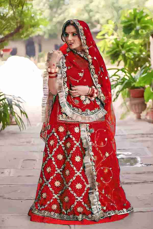 Rajputi poshak hand work top