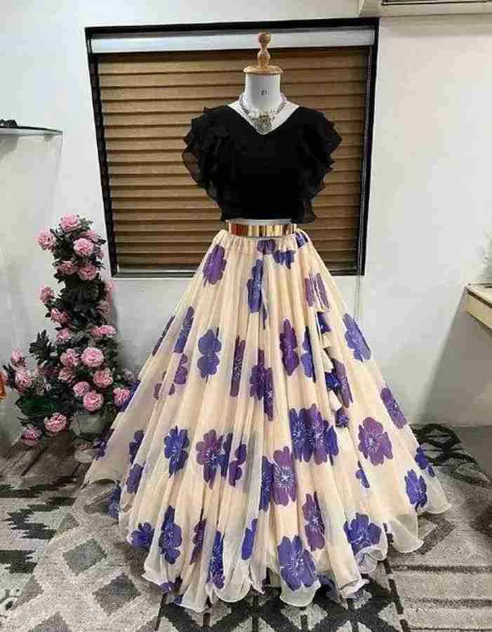Flipkart crop top and long skirt top
