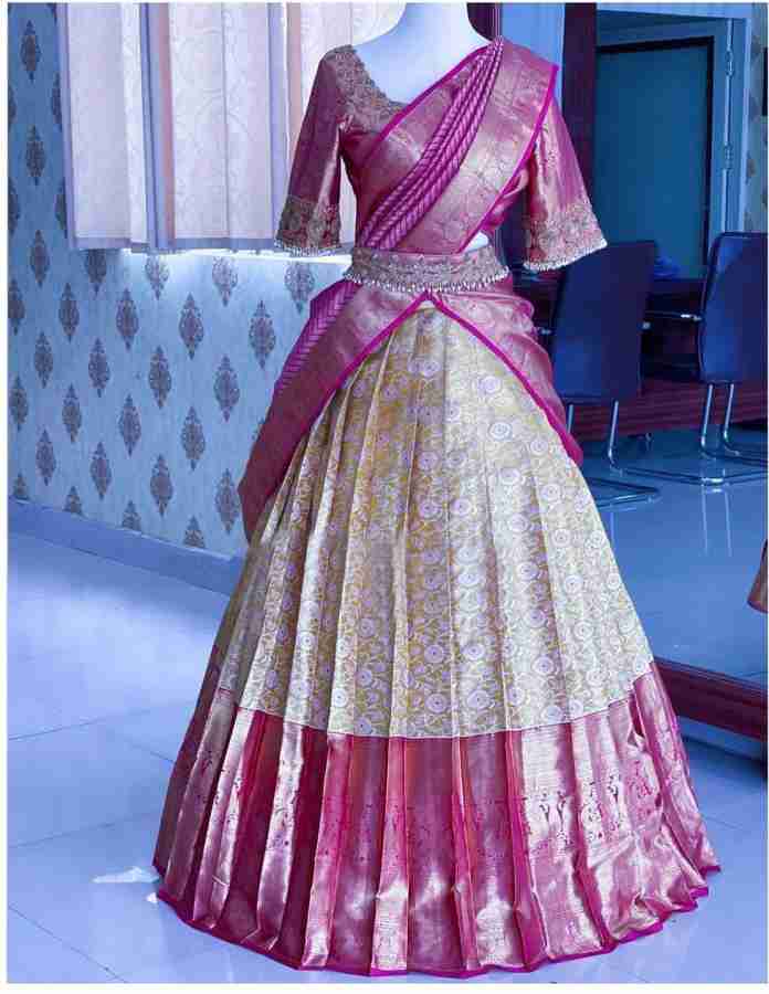 Flipkart lehenga half on sale saree