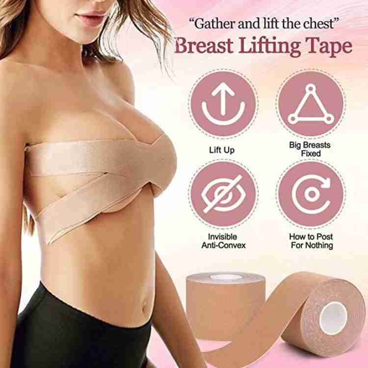 Adhunyk Breast Roll -Breast Shaper & Lifter, Breathable Breast Support  Boobtape Cotton, Nylon Peel and Stick Bra Petals Price in India - Buy  Adhunyk Breast Roll -Breast Shaper & Lifter, Breathable Breast