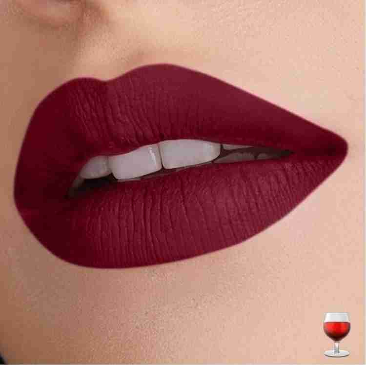 Maroon color matte lipstick deals