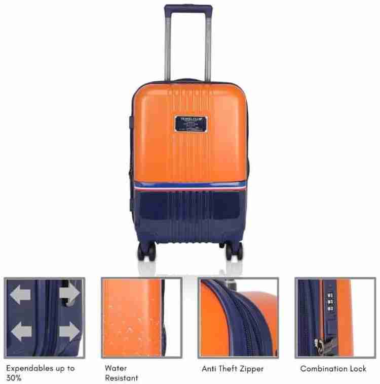 TRAVEL CLUB MARKETING TRAVEL CLUB PLATINUM TOMMY 20INCH Expandable Cabin Suitcase 4 Wheels 20 inch ORANGE Price in India Flipkart