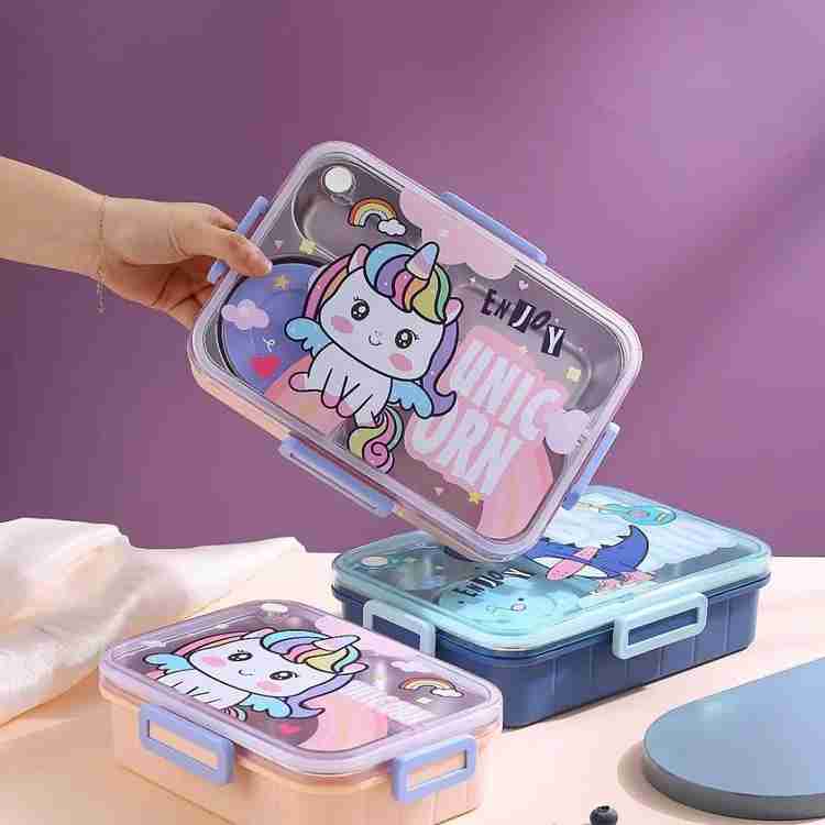 Flipkart kidsclue Unicorn 4 Containers Lunch Box