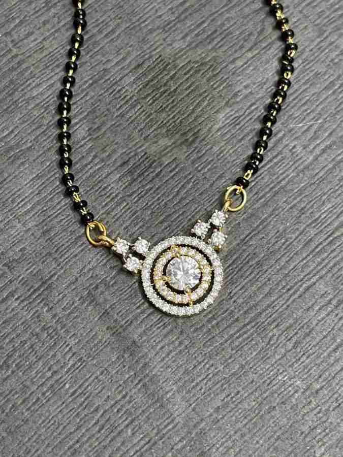 Single clearance bead mangalsutra