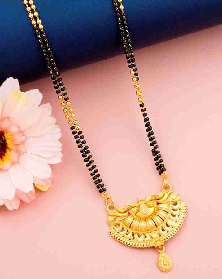 Jewel WORLD 24 INCH LONG Mangalsutra 1 Gram Gold Plated 1 YEAR WARRANTY With GIFT for women Brass Copper Mangalsutra Price in India Buy Jewel WORLD 24 INCH LONG Mangalsutra 1 Gram Gold