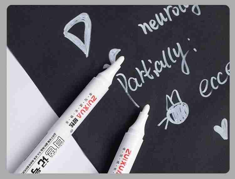 White permanent marker for plastic hotsell