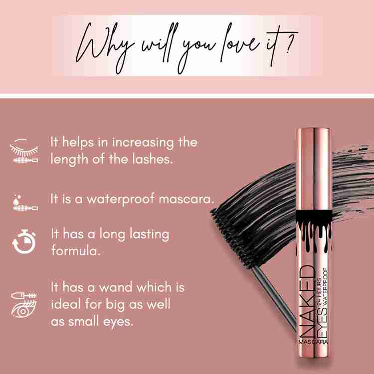 Million Colors NAKED EYES MASCARA 8 ml Price in India Buy