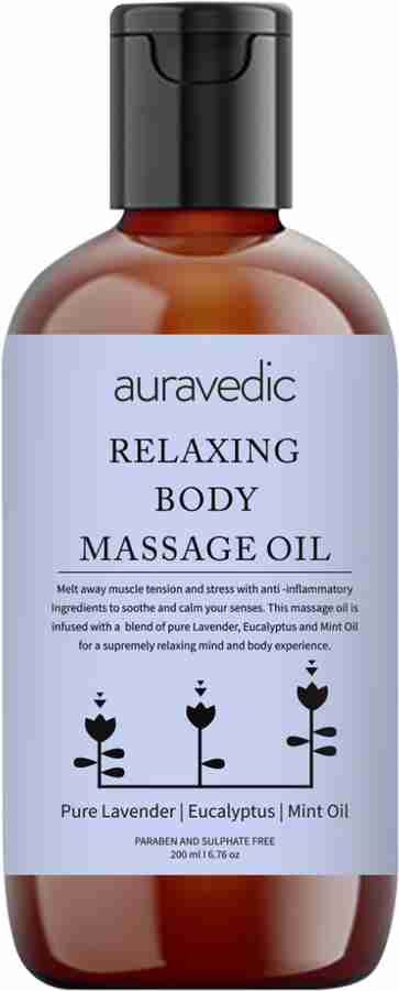 AURAVEDIC Relaxing Massage oil for full body 200ml.Body massage