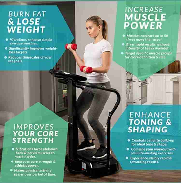 WeightWorld Vibration Plate Exercise Machine | Home Vibration Fitness  Trainers | 99 Intensity Levels + 5 Programs | Whole Body Workout With  Resistance