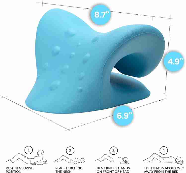 Neck And Shoulder Stretcher - Neck Traction Pillow For Neck Pain Relief,  Cervical Pillow at Rs 200/piece, Neck Pillow in Ahmedabad