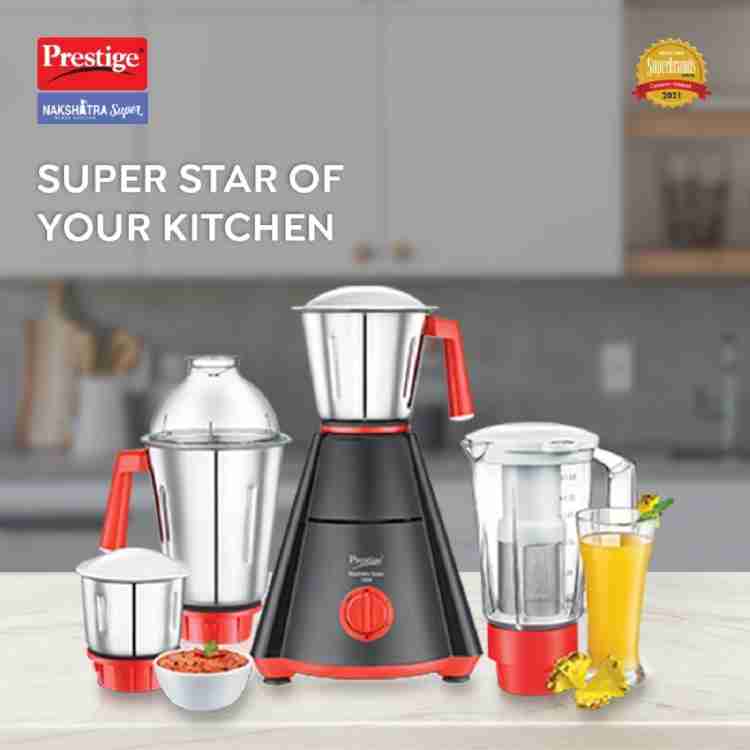 Prestige Nakshatra 750 W Mixer Grinder Price in India Buy Prestige Nakshatra 750 W Mixer Grinder Online at Flipkart