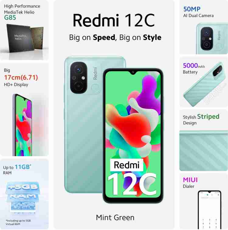 Xiaomi Redmi 12C – Clicel SA