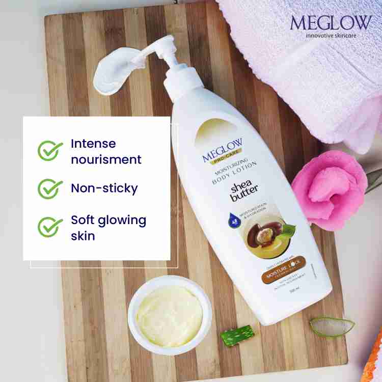 meglow Pro Care Shea Butter Moisturizing Body Lotion for Men
