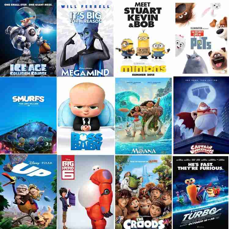 12 Cartoon Movies dual audio Hindi and English clear HD print