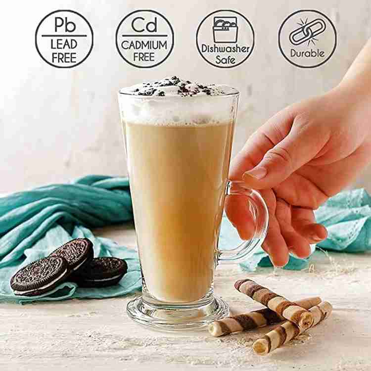 Tall glass top coffee mugs