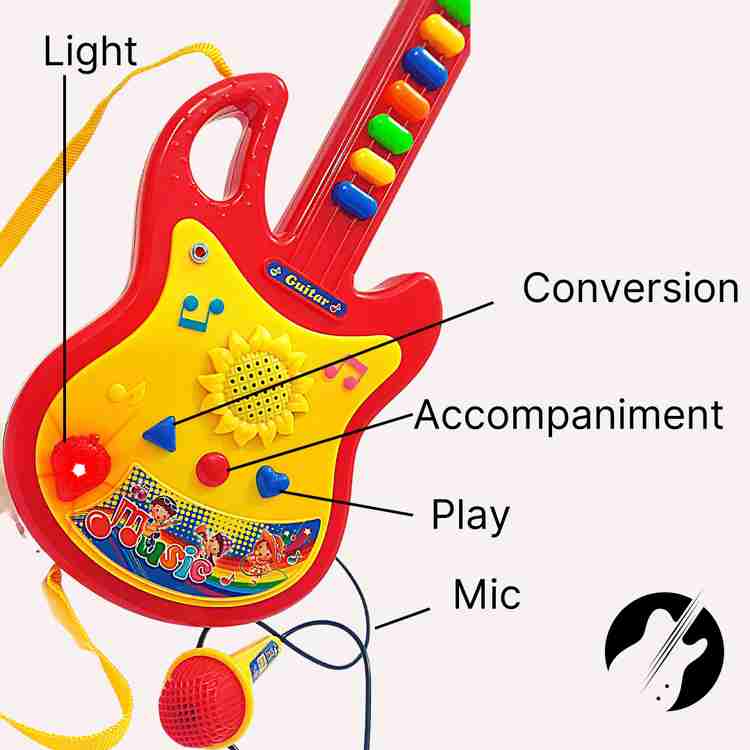 Kids guitar and mic discount