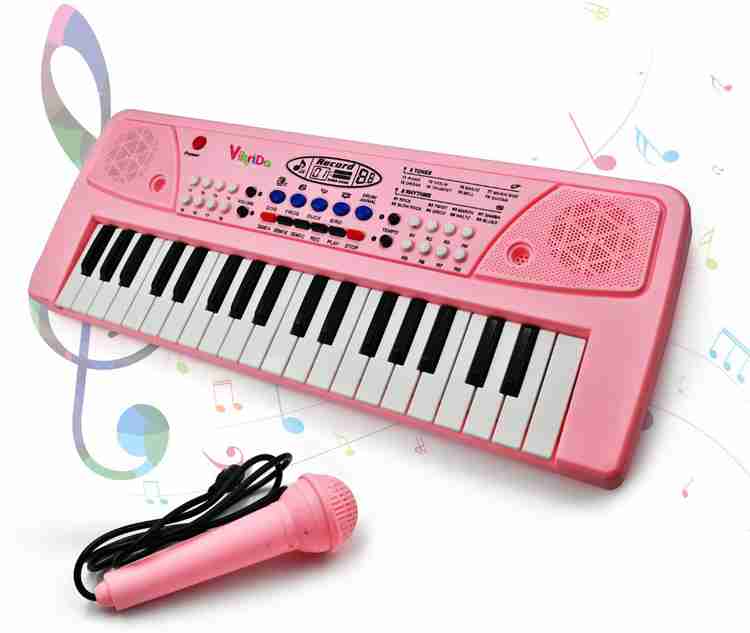 VikriDa 37 Keys Piano Keyboard for Kids Musical Instrument Pink 37 Keys Piano Keyboard for Kids Musical Instrument Pink Buy Piano toys in India. shop for VikriDa products in India. Flipkart