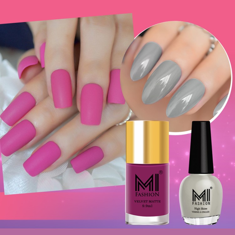Buy Incolor Gel Effect Matte Nail Polish Combo 03 (3+12) Pack of 02 at  Rs.199 online | Beauty online