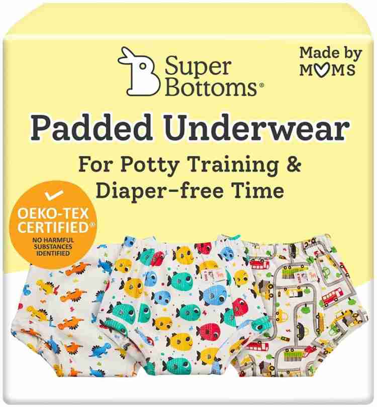 Superbottoms Padded Underwear for Babies (Girls & Boys) - Pant style potty  training pant - Pull Up (Size 3, Striking Whites), Pack of 3 - Buy Baby  Care Products in India