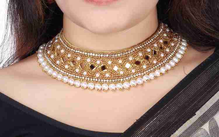 Neck sets for sarees outlet