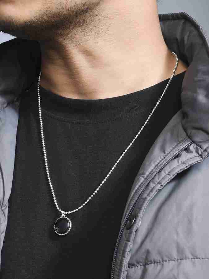 Mens on sale black pendant