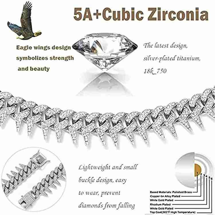 Diamond coated sales cubic zirconia