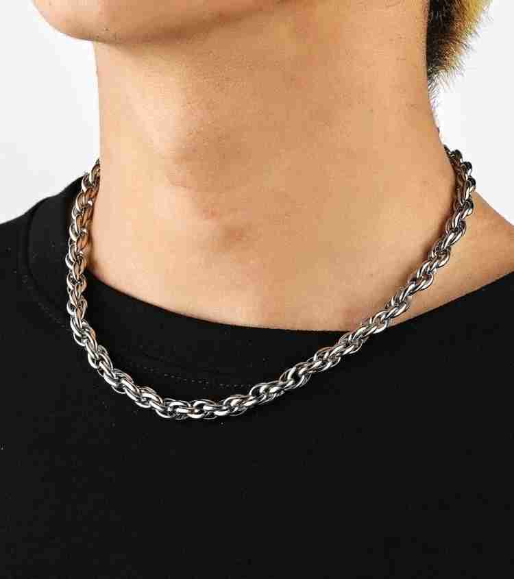 Strong silver outlet necklace chain